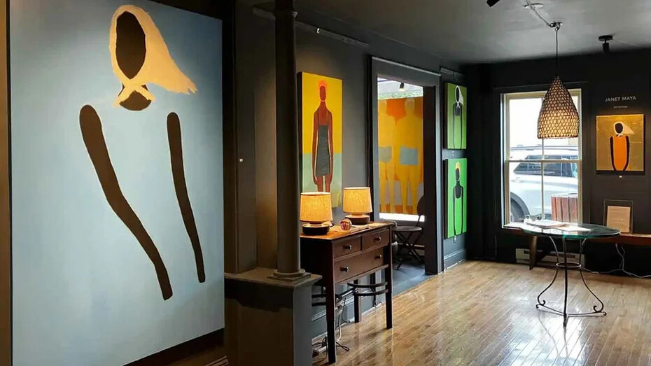 Janet Maya, The architecture of stillness, exhibition view. Courtesy of Robin Rice Gallery