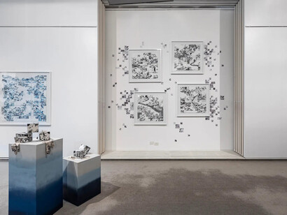 Agustina Chaufan, Conjuro, vista de exhibición. Cortesía de Galería Praxis 