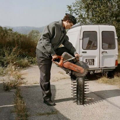 Simon Porte has created a catalogue that draws from historical photographs of the Jacquemus family