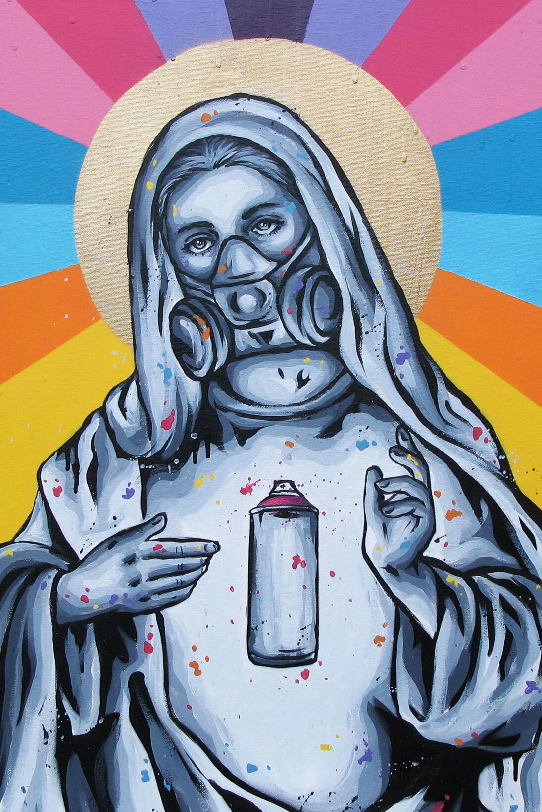 Bless
Zabou
Each panel 51 x 77 cm
Spray paint & acrylic on canvas. Detail
