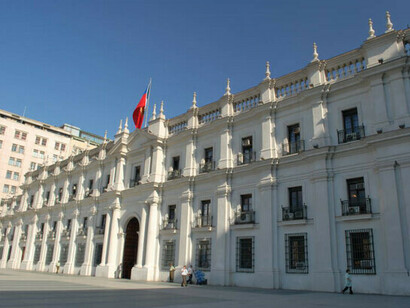 Palacio de La Moneda (The Mint Palace) in Santiago, Chile