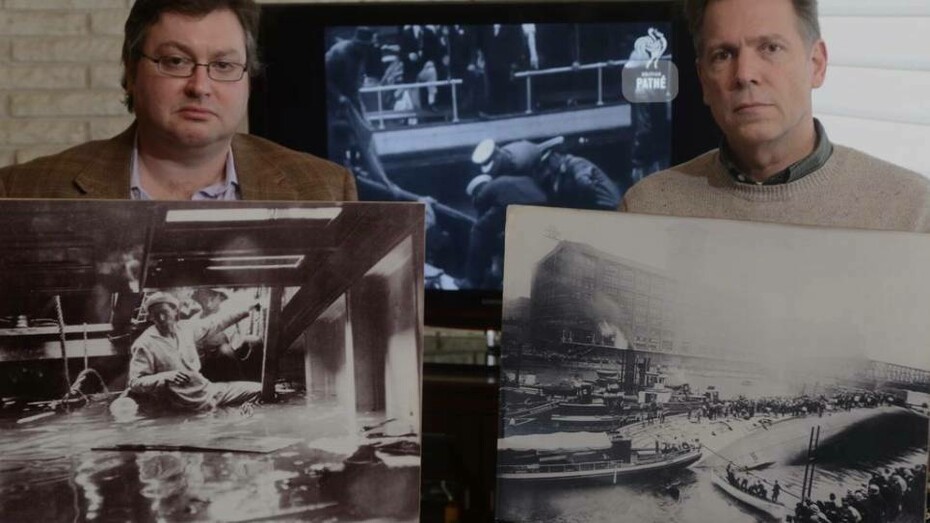 Alex Rezvan (left) and Ted Wachholz (right)  of the Eastland Disaster Historical Society in Chicago, USA