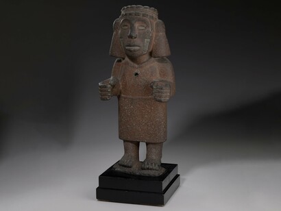 Figura de Chalchiuhtlicue, esposa de Tláloc, dios de las lluvias