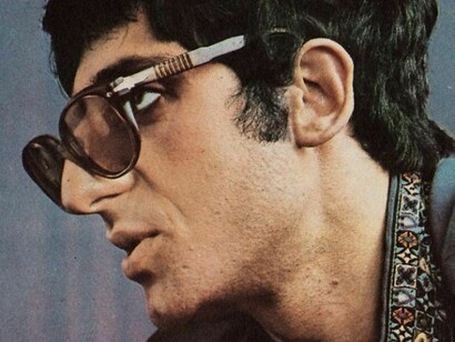 Franco Battiato in un ritratto giovanile