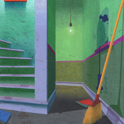 Nicholas Sistler, Hallway, stairway, 2023. Courtesy of SoNa Chicago Contemporary Art Gallery
