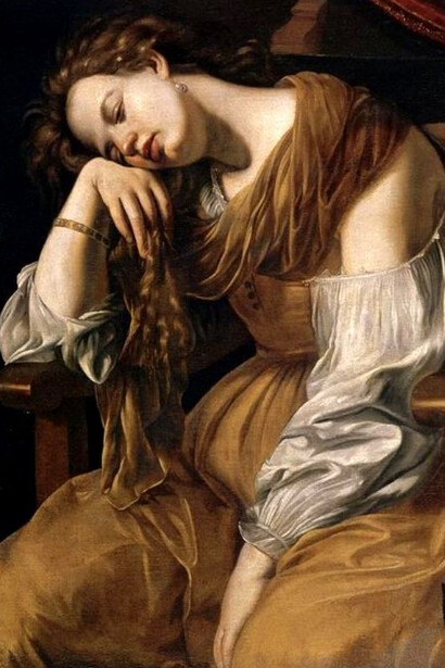 Artemisia Gentileschi, María Magdalena como Melancolía