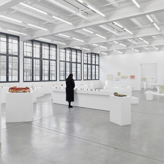 Franz West, Die frühen werke (Early works), exhibition view. Courtesy of Galerie Eva Presenhuber