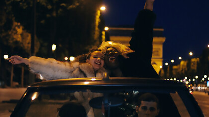 Oulaya Amamra as Dounia and Déborah Lukumuena as Maimouna in Paris 
