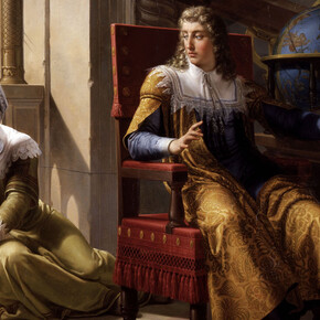 Pelagio Palagi, Newton scopre la teoria della rifrazione della luce, 1827, olio su tela, cm 170 x 220, Brescia, Musei Civici d’Arte e Storia