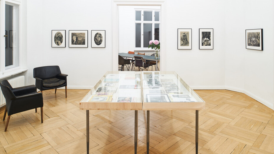 Sarah Schumann, Collages and paintings from 1954 to 1982, ausstellungsansicht. Mit freundlicher genehmigung von Meyer Riegger