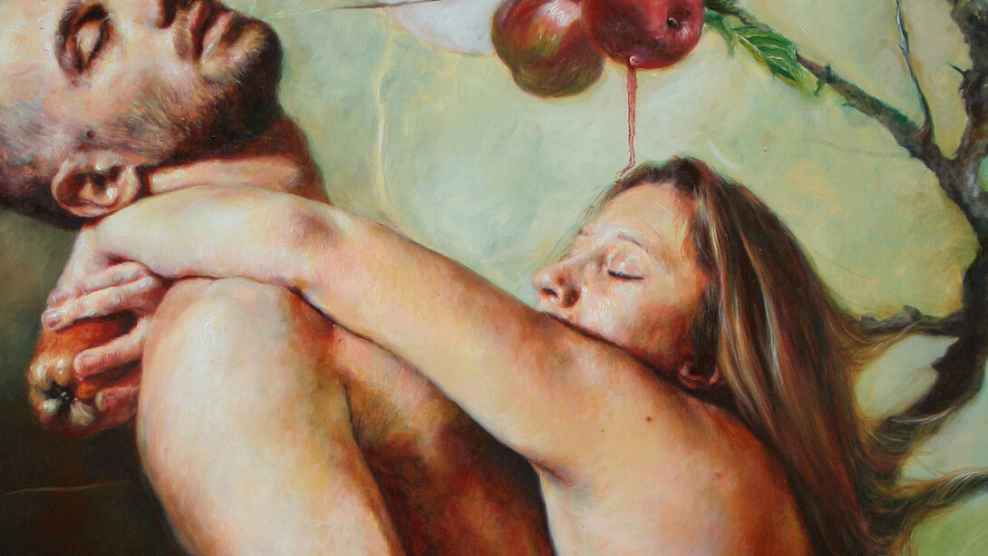 "L'abbandono di Adamo ed Eva" Jara Marzulli, dettaglio