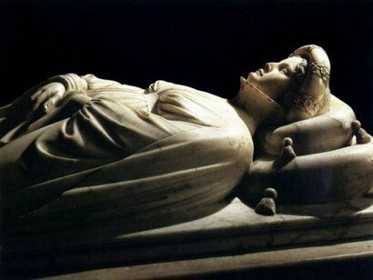 Monumento funebre di Ilaria del Carretto, dettaglio del busto