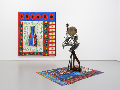 Ida Ekblad, Exhibition view. Courtesy the artist and Galerie Max Hetzler, Berlin | Paris. Photo : Charles Duprat