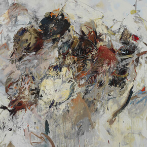 Mehran Elminia, Destiny, 2011, mixed media on canvas, 190 x 250 cm