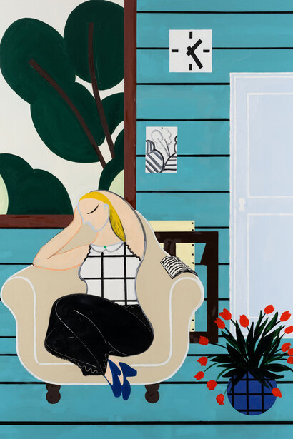 Farah Atassi, The rest, 2024. Courtesy of the artist and Almine Rech. Photo: Nicolas Brasseur