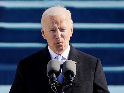 Joe Biden en el discurso de la ceremonia de investidura