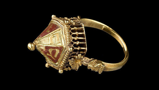 Jewish Ceremonial Wedding Ring, from the Colmar Treasure
ca. 1300–before 1348