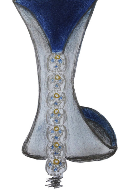 Tacón del modelo de invierno de los zapatos joya de Pandora by Eduardo Ruiz