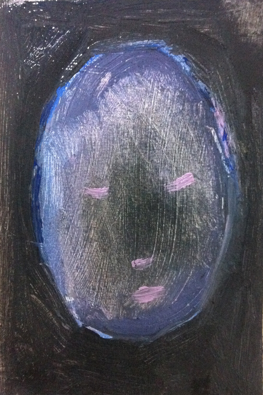 Alison Pilkington, Spectrum, oil on paper, 12 x 10 cm, 2014