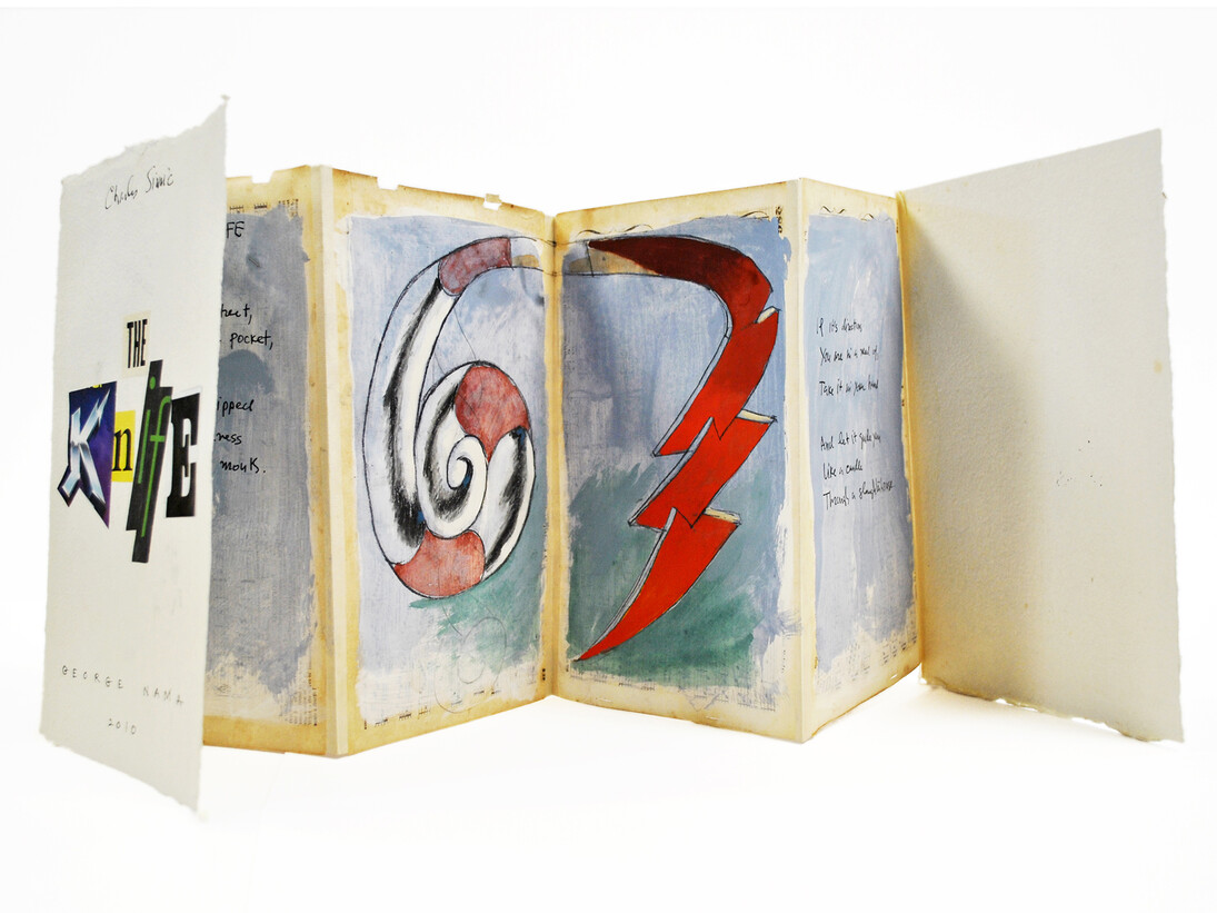 The Knife 2010, edition 5/10, Gouache and ink on paper, George Nama and Charles Simić