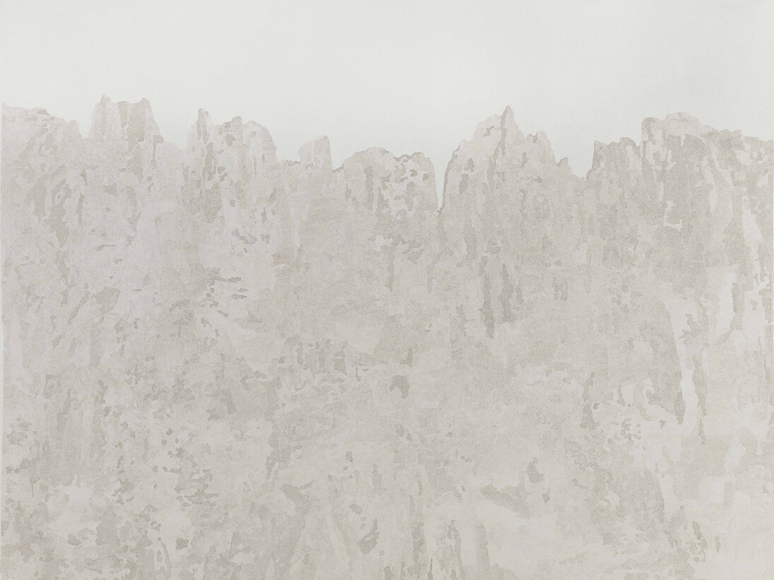 Fu Xiaotong, 4,320,000-Mountain Peak, 2014, Handmade xuan- paper, 63 x 80 1/4 in (160 x 204 cm)