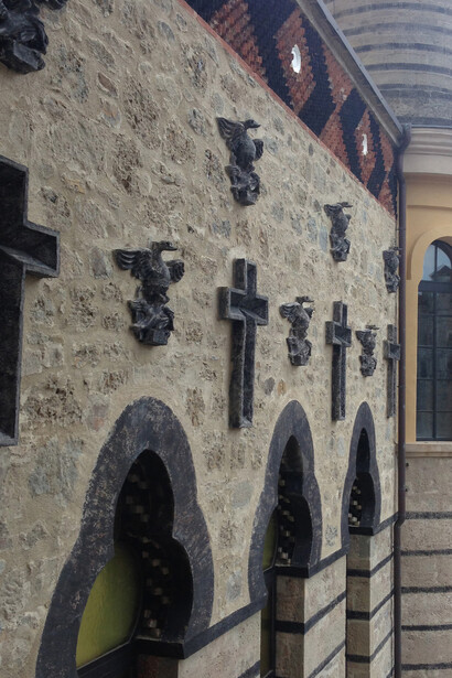 Dettagli architettonici degli esterni