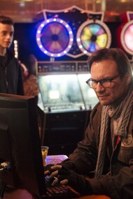 Christian Slater as the main character in "Mr. Robot"