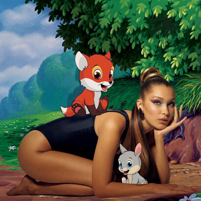 Bella Hadid, photographed by Gui Paganini for Vogue Brazil