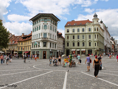 Liubliana, Eslovenia. Centro de la ciudad
