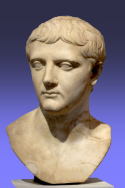 Nero Claudius Drusus. Marmo, proveniente dalla collezione Albani. Replica tiberiano-caludia da un originale della media età augustea. Roma, Musei Capitolini, Palazzo Nuovo, Italia