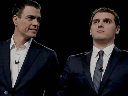 Tras los comicios de abril, Sánchez sonríe y Rivera sigue apretando los dientes para conseguir ser el líder... de la oposición