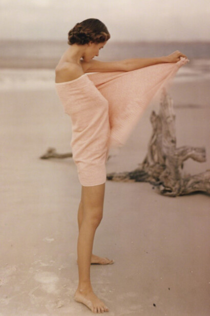 Frances McLaughlin-Gill, Carol McCarlson on the Beach, St. Augustine, Florida, 1948. Copyright Leslie Gill, Courtesy Howard Greenberg Gallery
