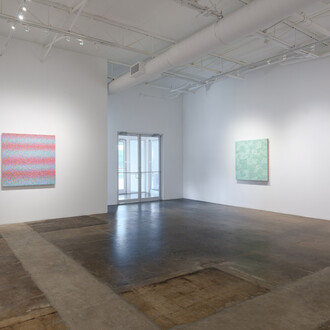 Robert Sagerman, Edifice, fount, rippling spaces, exhibition view. Courtesy of Cris Worley Fine Arts