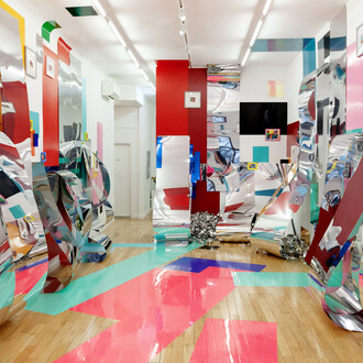 Installation view, Sharon Louden, Barriers to Entry. Courtesy of Signs and Symbols