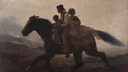 A Ride for Liberty – The Fugitive Slaves, by Eastman Johnson, 1862