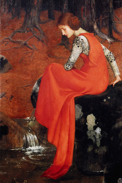 Marianne Stokes, Mélisande, vers 1895, Tempera, 87 x 52 cm, Wallraf-Richartzuseum & Foundation Corbound Cologne © Rheinisches Bildarchiv Köln, Meier, Wolfgang F.