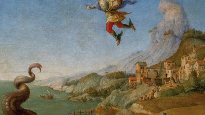 Piero di Cosimo, Andromeda liberata da Perseo, particolare, Firenze, Galleria degli Uffizi