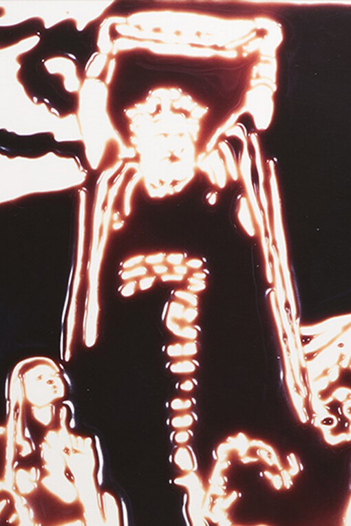 Vik Muniz, Moses (Charleton Heston) (Pictures of Chocolate), 1999, Cibachrome print mounted on foamcore, cm 152,4x122 cm