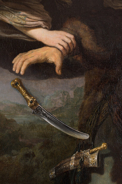 Rembrandt the sacrifice of Isaac. Conservation completed. Courtesy of the State Hermitage Museum