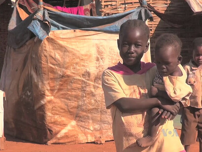 Refugee camp located at St. Mary Help of Christians Cathedral in Wau, South Sudan, offering refuge to displaced families seeking safety