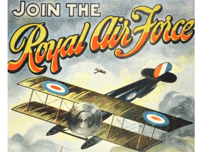 Join the RAF and Make a Direct Hit! Dublin, 1918, Collection Ulster Museum, © National Museums Northern Ireland
