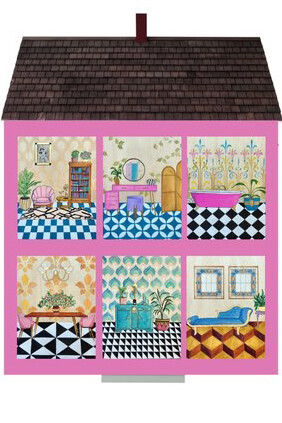 Patterned disproportion, artwork in exhibition (detail). Courtesy of The Mill Gallery