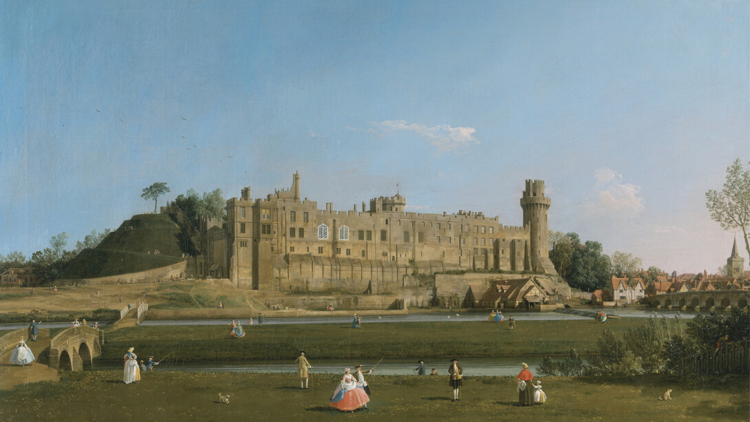 Canaletto, Warwick castle, 1748 to 1749. Courtesy of Yale Center for British Art