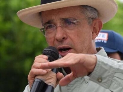 Álvaro Uribe, presidente de Colombia entre 2002 y 2010, fue el principal líder de la campaña por el No en el Plebiscito sobre los acuerdos de paz 
