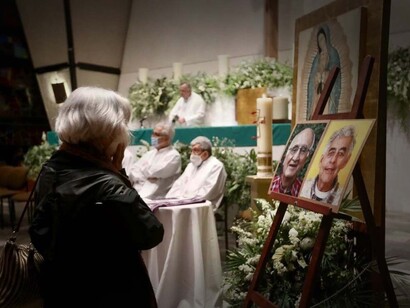 Misa en honor a los sacerdotes Javier Campos y Joaquín Mora asesinados en Chihuahua, México el 20 de junio de 2022