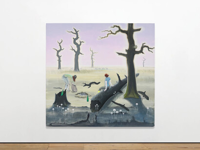 Charles Avery, The Eidola, pigs and blades of the Inner Vast, exhibition view. Courtesy of Grimm