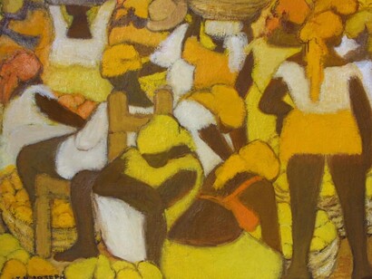 Jacqueline Joseph, "Marchandes d'agrumes n°13", XX sec.