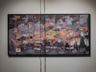 Eşref Yıldırım, It rained heavily that day, exhibition view. Courtesy of Zilberman Gallery