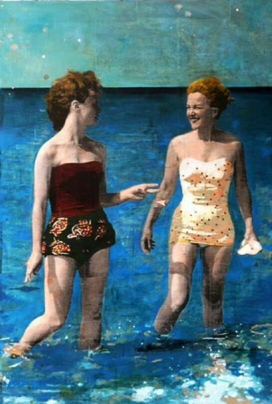 Ayline Olukman, Two Fingers, 2013, Mixed Media, 60" x 48"