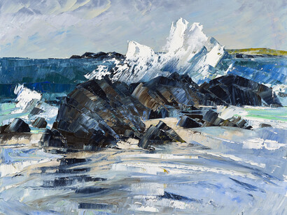 Frances Macdonald, Breaking Seas on Finger Rock at the North End